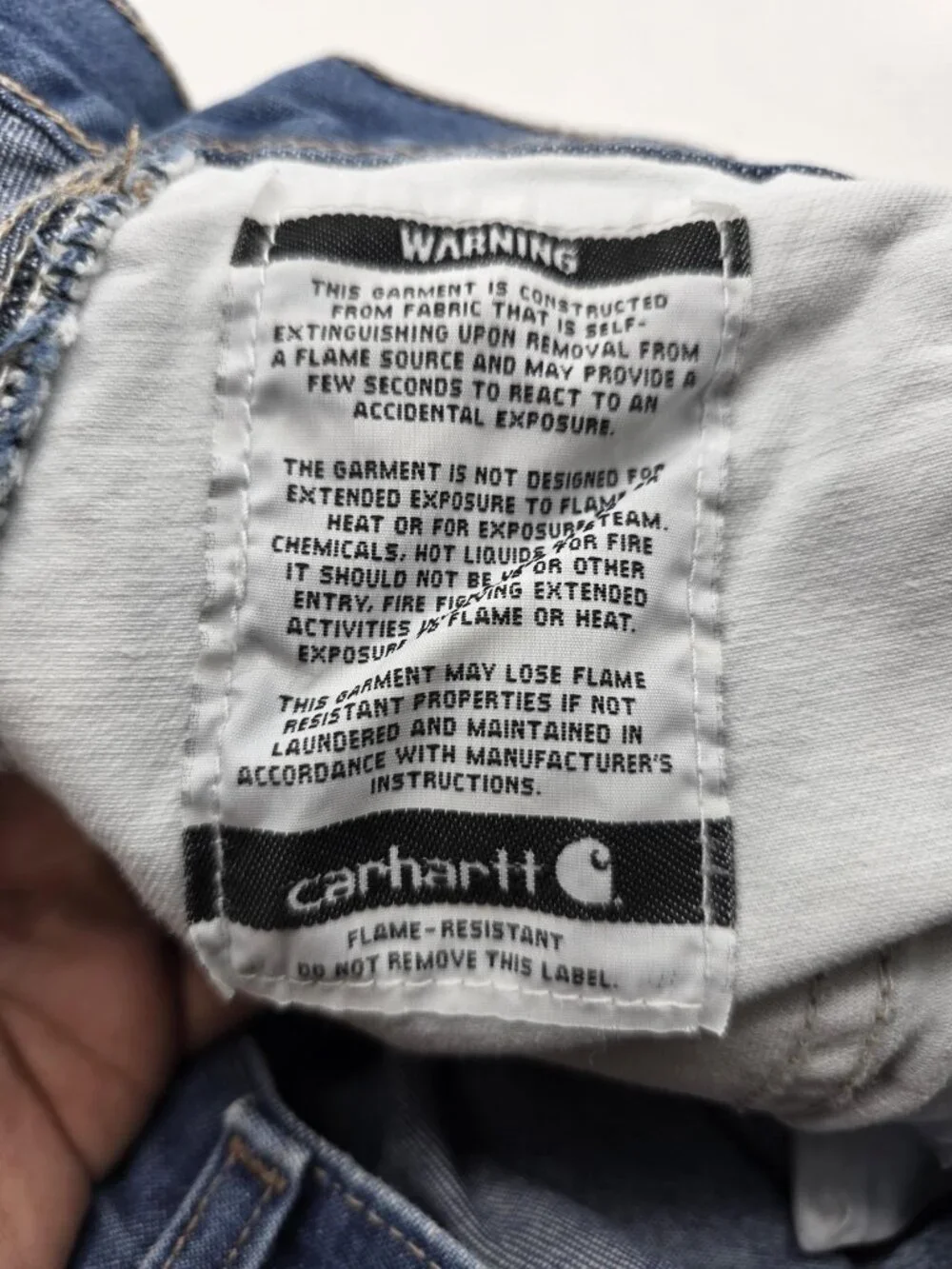 Carhartt FR Jeans Mens 40x34 Flame Resistant Denim Workwear Pants Distressed